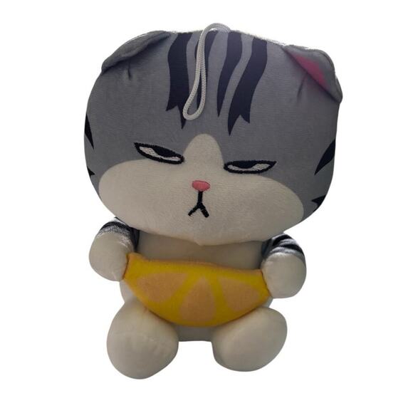 Unbranded Other - Plushie Kawaii stuffed animal Grumpy cat plush doll Holding Lemon My Emperor